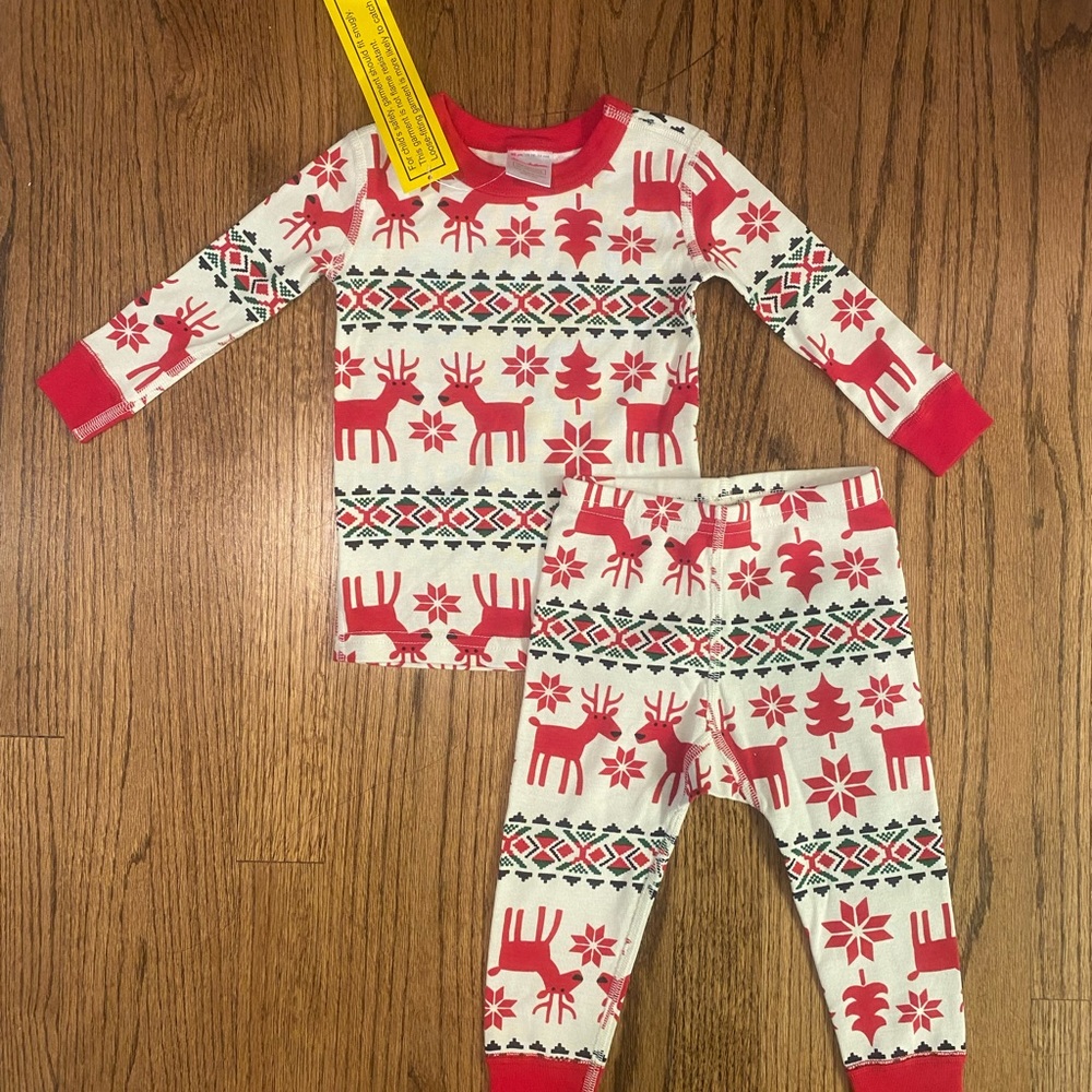 HANNA ANDERSSON NEW Christmas Deer Pajamas 18 - 24 Months